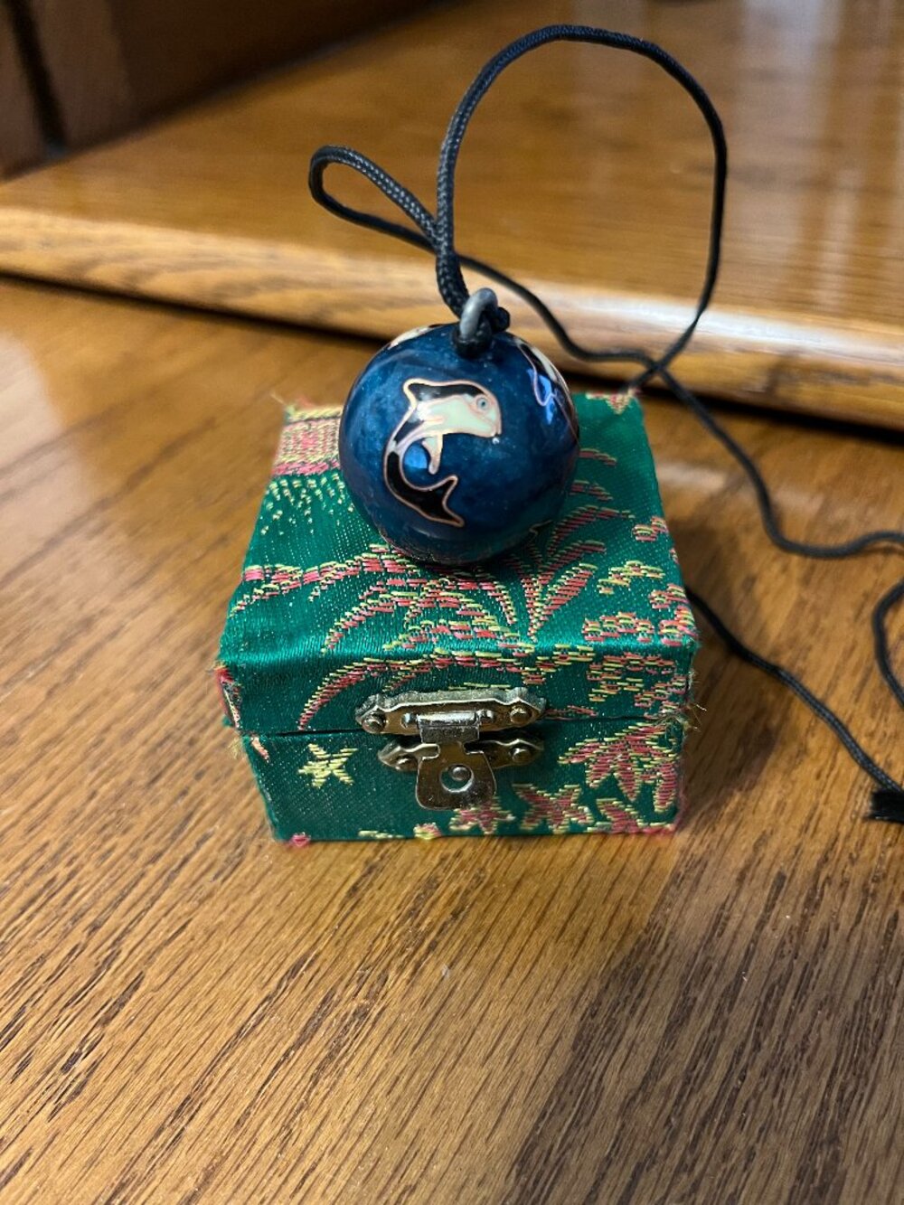 CHINESE BOADING BALL CHIME PENDANT featuring an ORCA WHALE